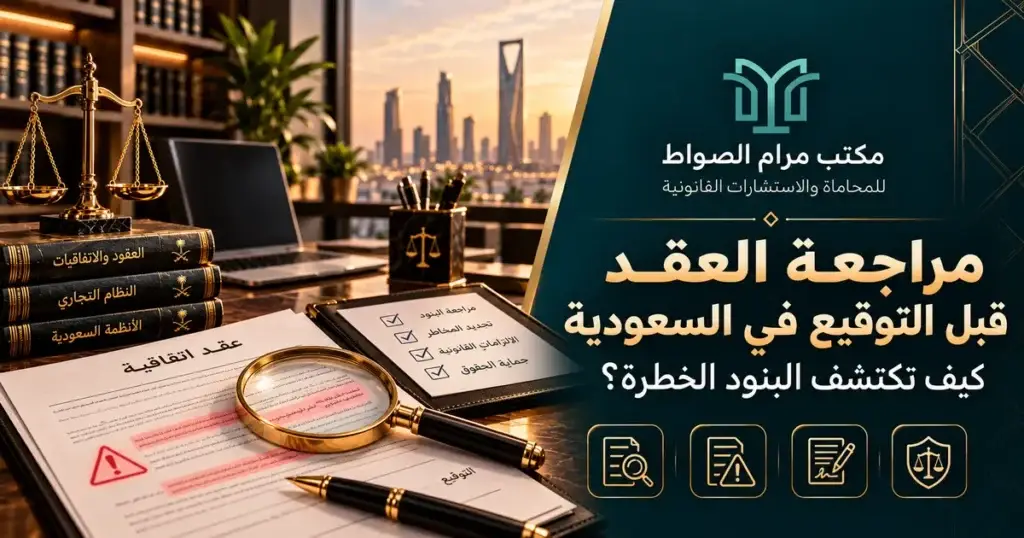مراجعة العقد قبل التوقيع